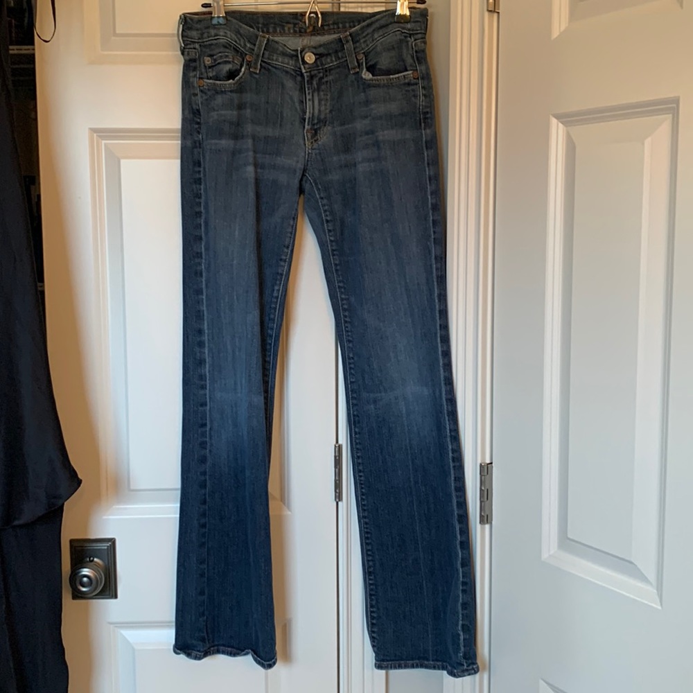 7 for all mankind bootcut jeans. Size 28.